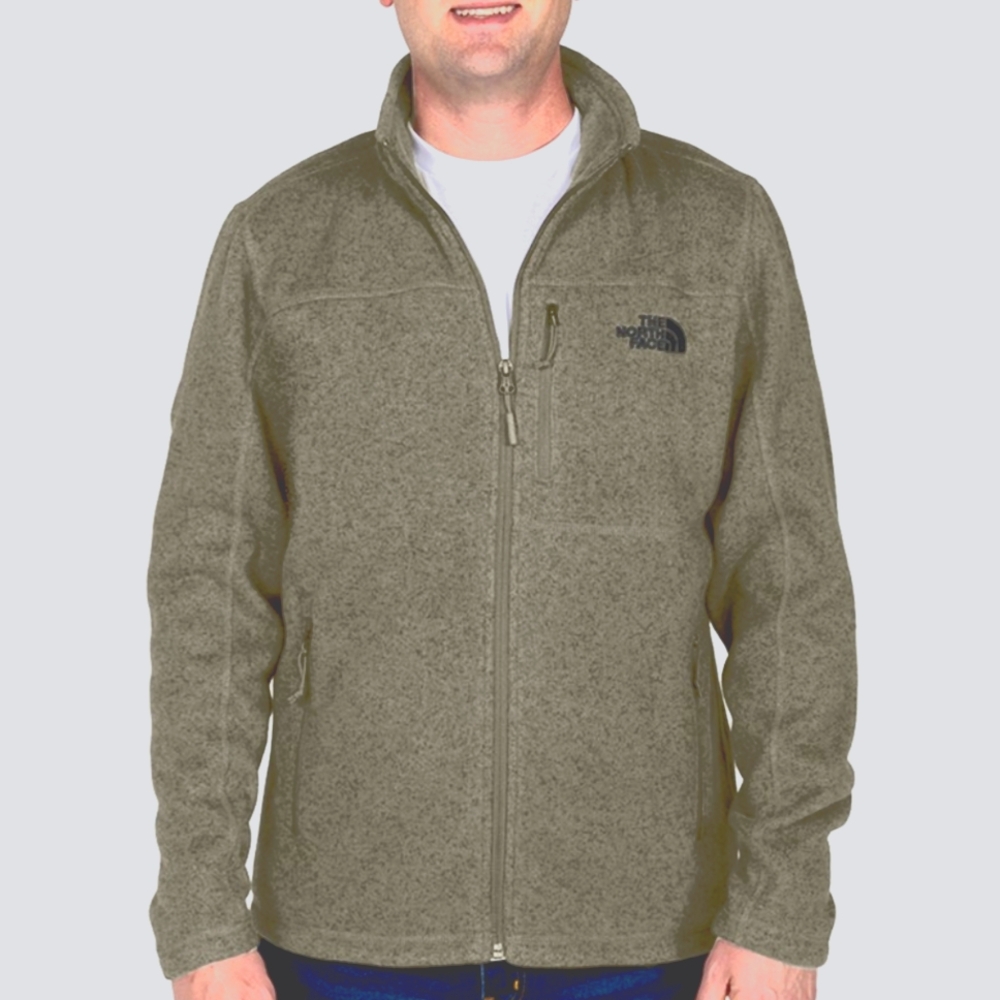 The North Face Men's Brown Taupe Zip-Up Sweater